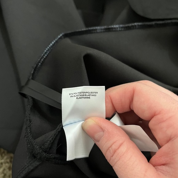 Pappagallo Dress Womens Size 16 Black Scalloped Fit And Flare Mini Short Sleeve - Picture 9 of 9